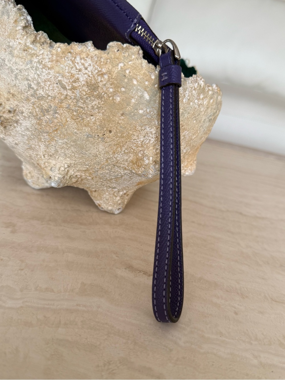 Coach Deep Purple Leather Wristlet - Picture 6 of 6